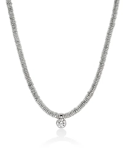 John Hardy Jh Lovestruck™ Heishi Pendant Necklace, Sterling Silver, Diamond, 2.0tcw In Brown