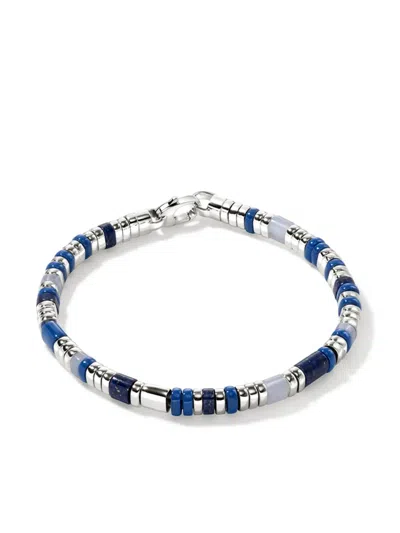 John Hardy Sterling Silver Lapis Lazuli And Agate Bracelet In Blue