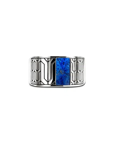 John Hardy Sterling Silver Lapis Lazuli Icon 50 Signet Ring In Gray