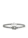 John Hardy Sterling Silver Love Knot Diamond Bracelet In Silver