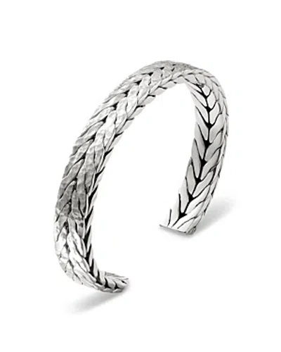 John Hardy Sterling Silver Men's Hammered Cuff Bracelet