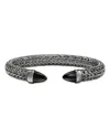 John Hardy Sterling Silver Spear Black Onyx Cuff Bracelet In Metallic