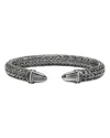 John Hardy Sterling Silver Spear Diamond Accent Flex Cuff Bracelet In Silver