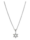 John Hardy Sterling Silver Star Of David Diamond Necklace In Metallic