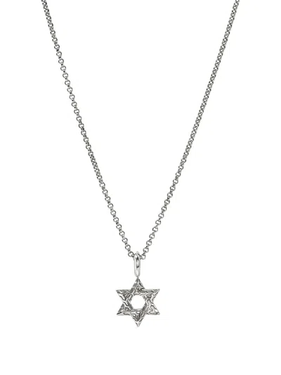 John Hardy Jh Essentials Star Of David Pendant Necklace In Metallic
