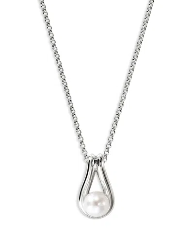 John Hardy Surf Silver Pendant Necklace In Sterling Silver