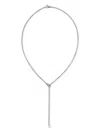 John Hardy Sterling Silver Surf Y Diamond And Pearl Necklace In Silver