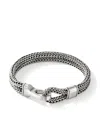 John Hardy Sterling Silver Double Row Bracelet In Silver
