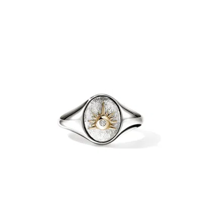 John Hardy Sun Signet Ring In Sterling Silver
