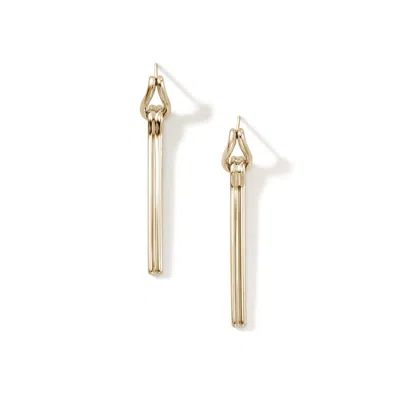 John Hardy Surf Drop Earring In Gold