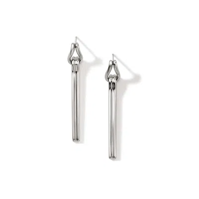 John Hardy Surf Drop Earring In Sterling Silver