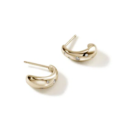 John Hardy Surf J Hoop Earring In Gold