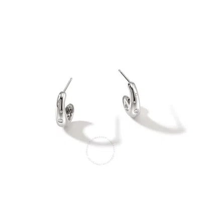 John Hardy Surf J Hoop Earring In Silver