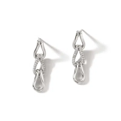 John Hardy Surf Link Earring In Sterling Silver