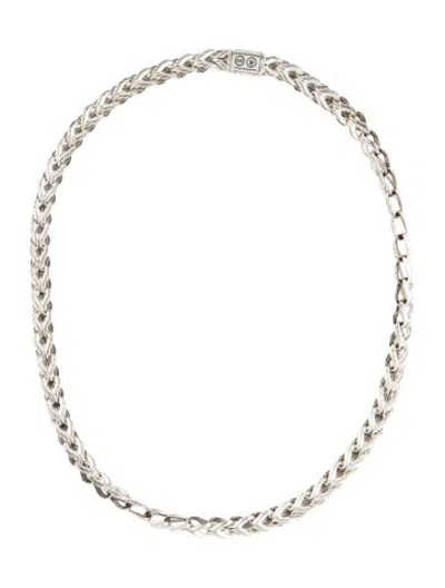 Pre-owned John Hardy Surf Link Necklace, 16" In Multicolor