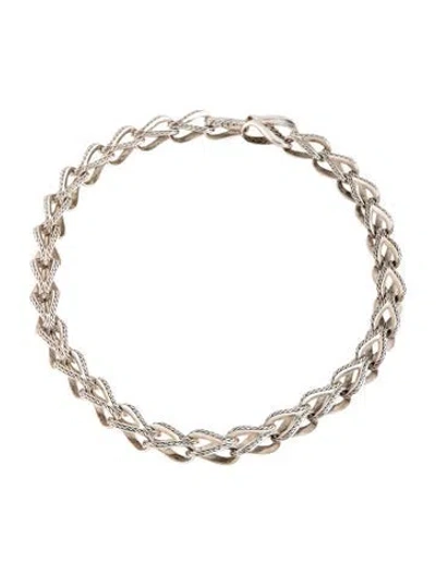 Pre-owned John Hardy Surf Link Necklace, 18" In Multicolor