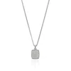 John Hardy Tag Pendant Neckalce, 1.7mm In Silver