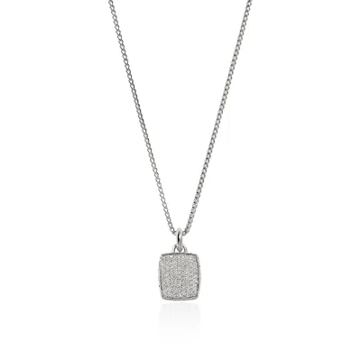 John Hardy Tag Necklace, 1.7mm In Silver