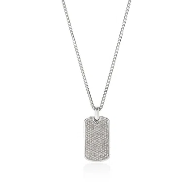 John Hardy Tag Necklace, 2mm In Sterling Silver