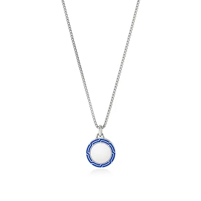 John Hardy Tag Necklace In Blue