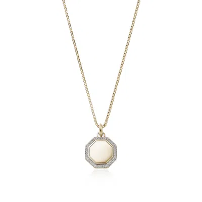 John Hardy Tag Necklace In Gold