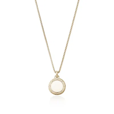John Hardy Tag Necklace In Gold