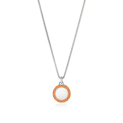 John Hardy Tag Necklace In Orange