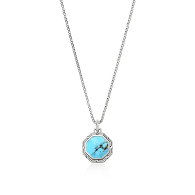 John Hardy Tag Necklace In Silver
