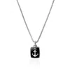 John Hardy Tag Necklace In Sterling Silver