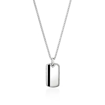 John Hardy Tag Necklace, Sterling Silver, Enamel