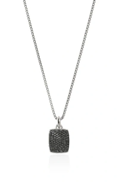 John Hardy Tag Necklace, Sterling Silver, Gemstones In Metallic