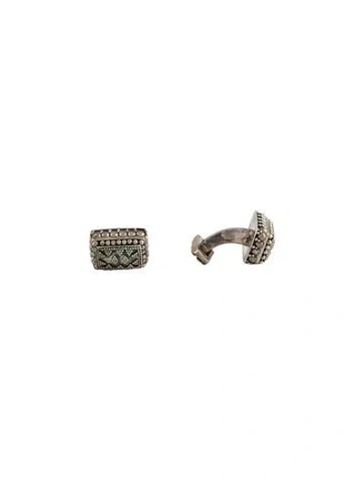 Pre-owned John Hardy Textured Cufflinks In Multi
