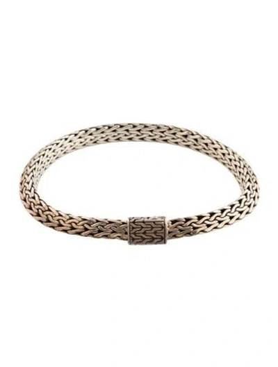 Pre-owned John Hardy Tiga Chain Link Bracelet, 7" In Multi