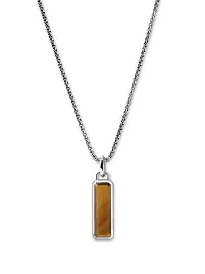 John Hardy Tiger Eye Talisman Necklace In Sterling Silver