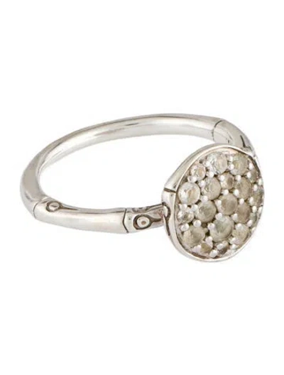 Pre-owned John Hardy Topaz Bamboo Ring In Multicolor
