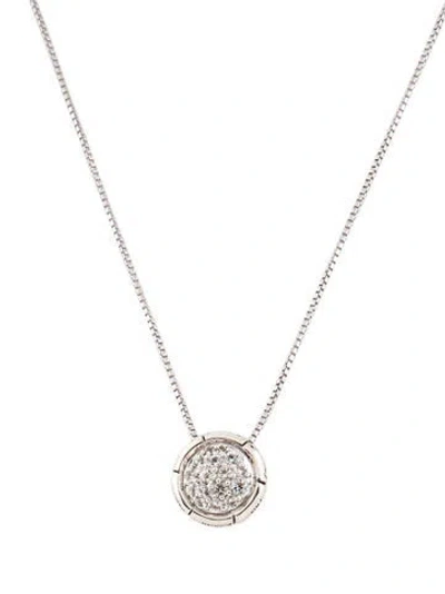 Pre-owned John Hardy Topaz Circle Pendant Necklace, 18" In Multi