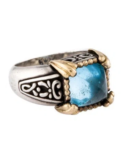 Pre-owned John Hardy Topaz Cocktail Ring In Multi