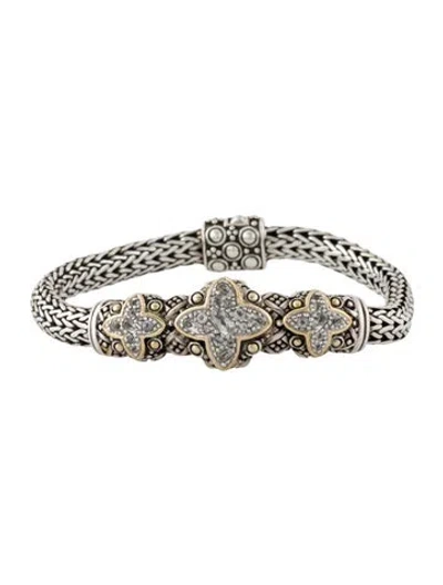 Pre-owned John Hardy Topaz Jaisalmer Link Bracelet, 6.5" In Multi