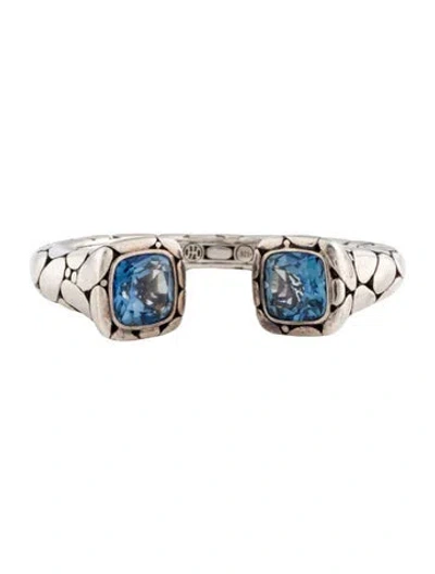 Pre-owned John Hardy Topaz Kali Cuff Bracelet, 6.5" In Multi