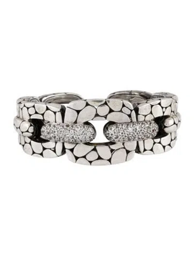Pre-owned John Hardy Topaz Kali Lava Kick Cuff Bracelet, 6.25" In Multi