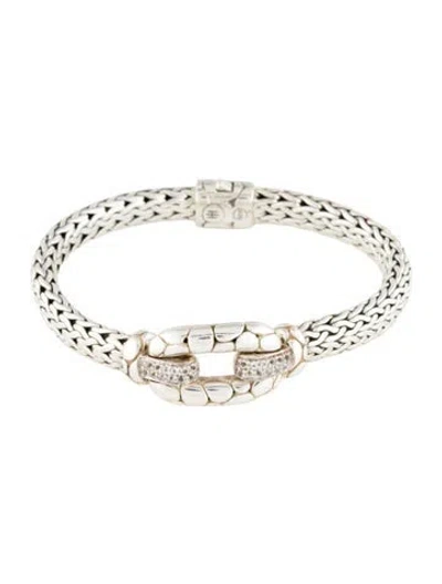 Pre-owned John Hardy Topaz Kali Pebble Chain Bracelet, 6.75" In Multi