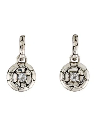 Pre-owned John Hardy Topaz Kali Pebble Drop Earrings In Multi