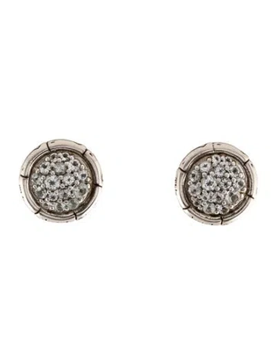 Pre-owned John Hardy Topaz Stud Earrings In Multicolor