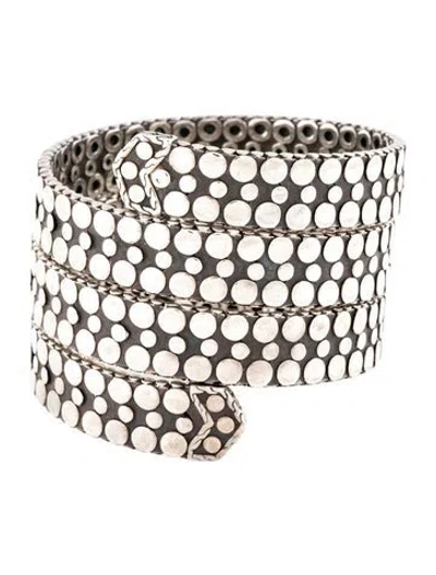 Pre-owned John Hardy Triple Coil Wrap Bracelet In Multicolor