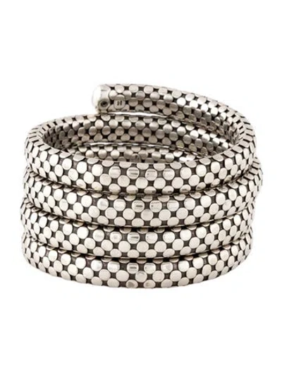 Pre-owned John Hardy Triple-coil Wrap Dot Bracelet In Multicolor