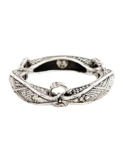 Pre-owned John Hardy Two-tone Bridal Link Bracelet, 6.25" In Multicolor