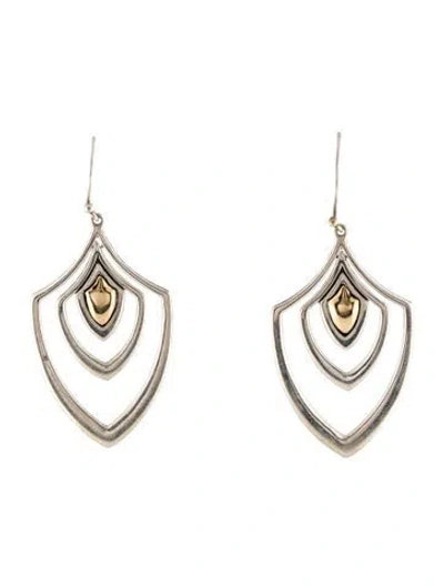 Pre-owned John Hardy Two-tone Chandelier Earrings In Multi