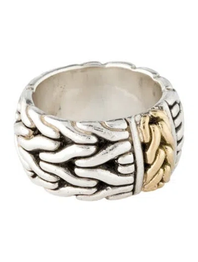 Pre-owned John Hardy Two-tone Classic Chain Band In Multi