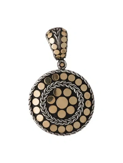 Pre-owned John Hardy Two-tone Dot Enhancer Pendant In Multi