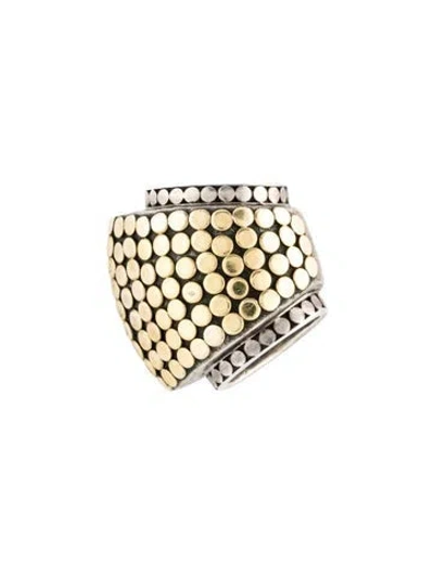 Pre-owned John Hardy Two-tone Dot Slider Enhancer Pendant, 1" In Multicolor